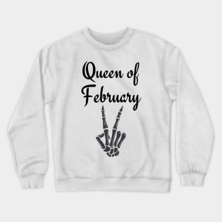 Queen of February Crewneck Sweatshirt